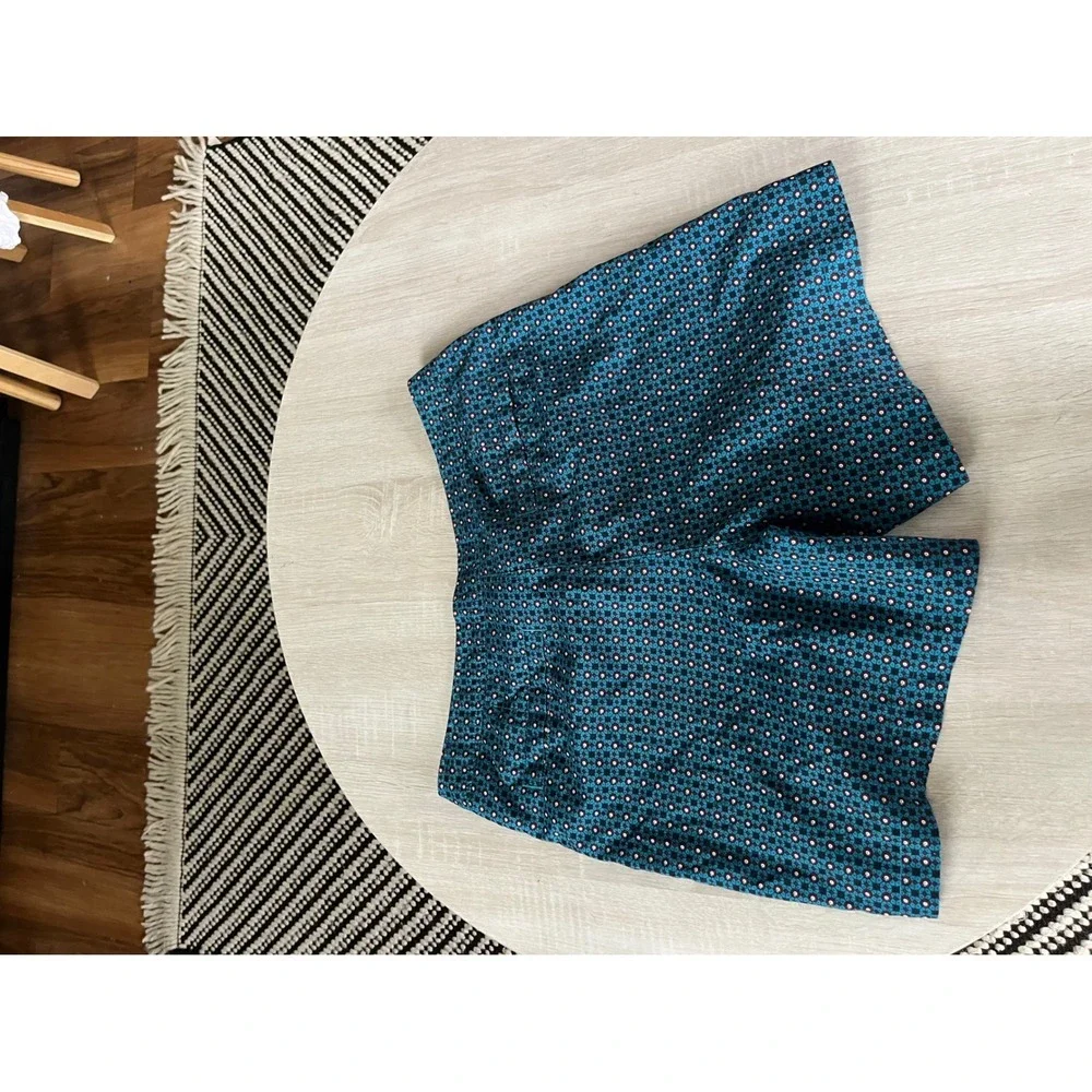 Original Penguin Mens Blue Geometric Print Swim Trunks Size 34 Drawstring Mesh